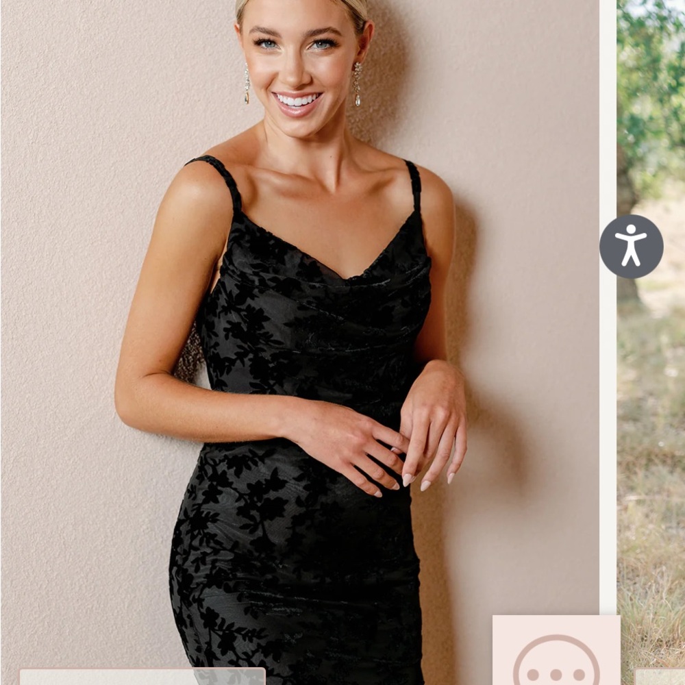 Revelry Skye Floral burnout velvet dress. Size 10.  NWT